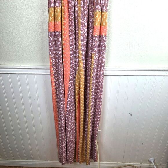 Women's Boho Boutique Patwork Pasel Wide Leg Colorful Patterned Maxi Romper - Picture 10 of 13